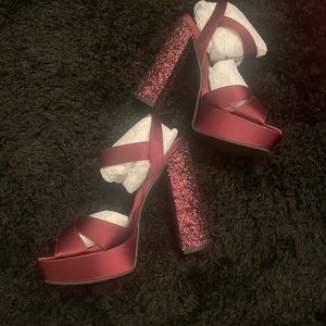 Brand New in Box Dark Wine Savita Heels